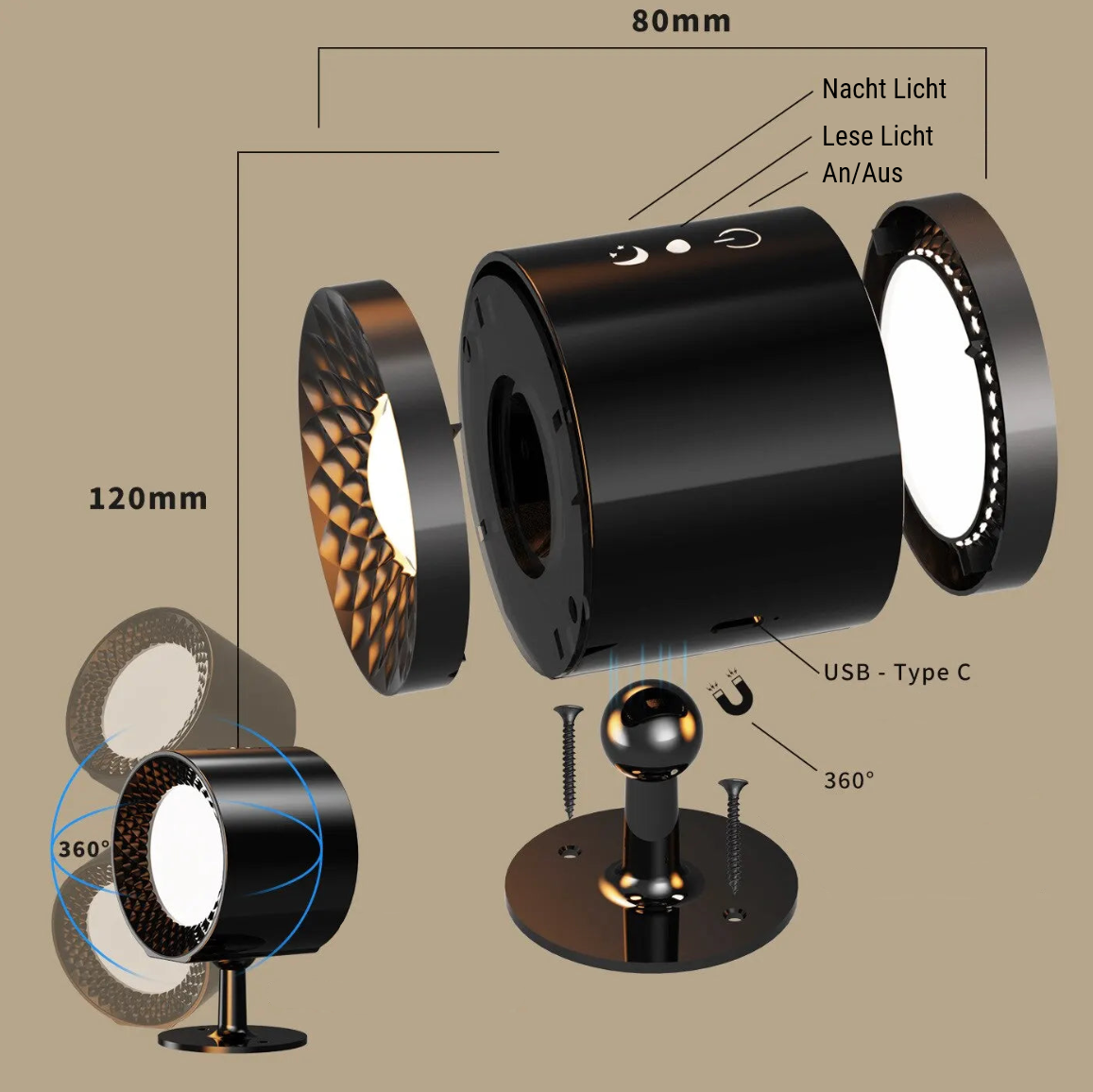 MobiLumen Wandlampe